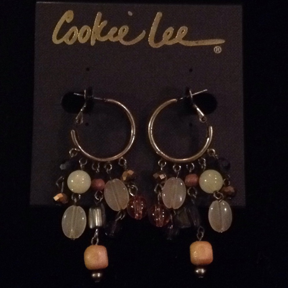 Cookie Lee Shell, Crystal & Wood Earrings